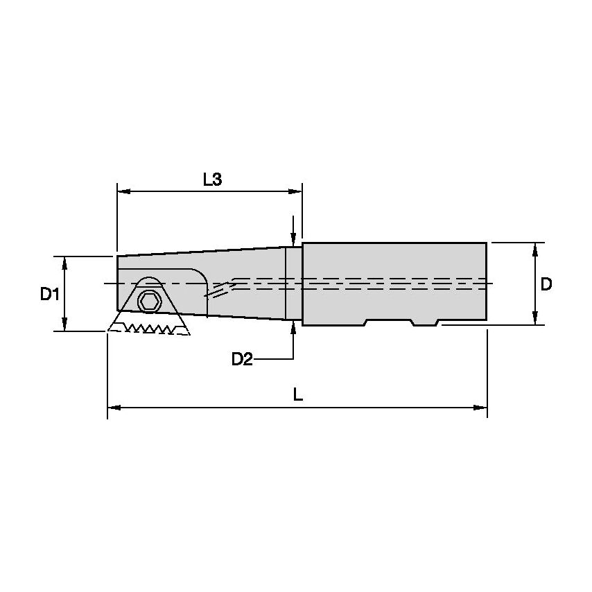 10X1R015B20STN11T Threading Cutters KON D=9.9 Z=