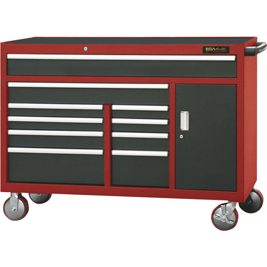 10 Drawer Roller Cabinet Closet (Yellow)