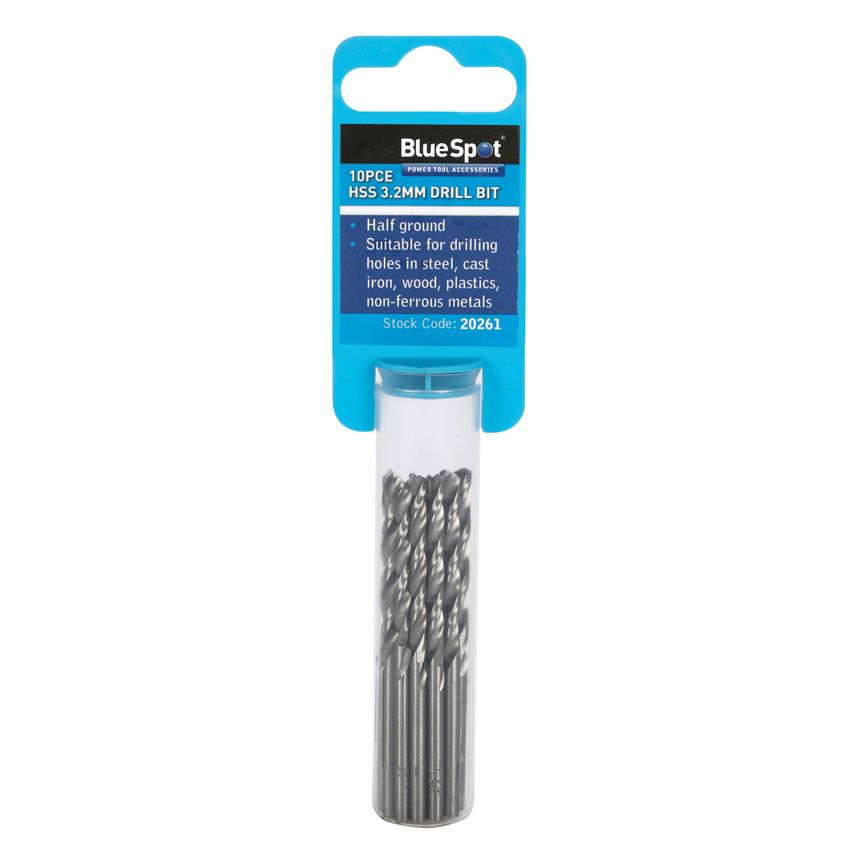 10 Piece 3.2MM HSS Drill Set