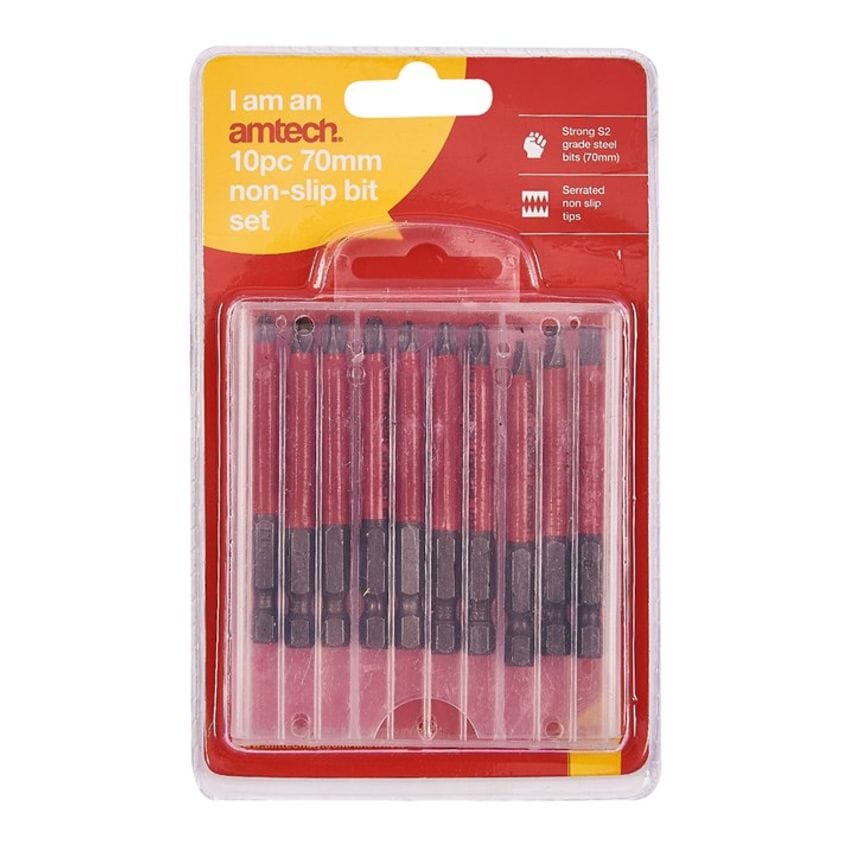 10 Piece 70mm Non-Slip Bit Set