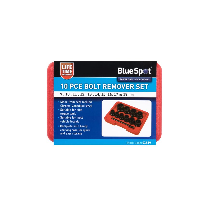 10 Piece Bolt Remover Set (9-19mm)