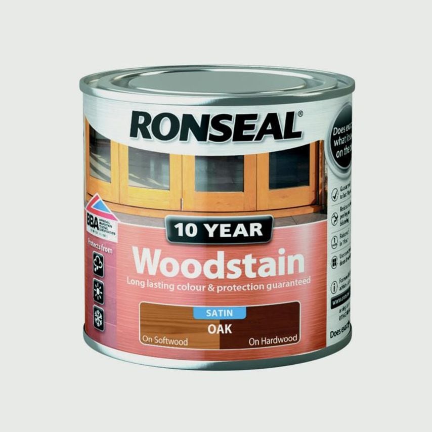 10 Year Wood Stain Satin 250ml Oak