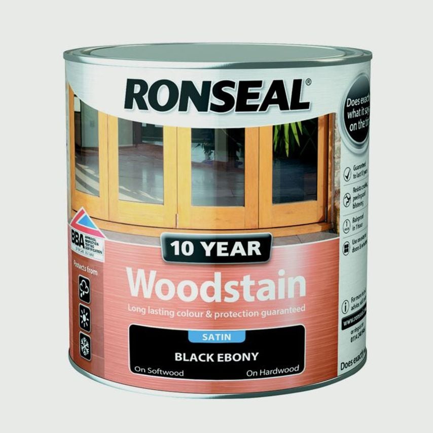 10 Year Wood Stain Satin 750ml Ebony