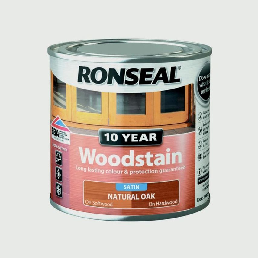 10 Year Wood Stain Satin 750ml Natural Oak