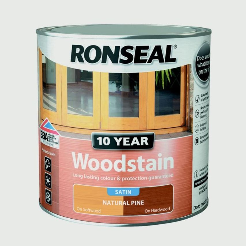 10 Year Wood Stain Satin 750ml Natural Pine