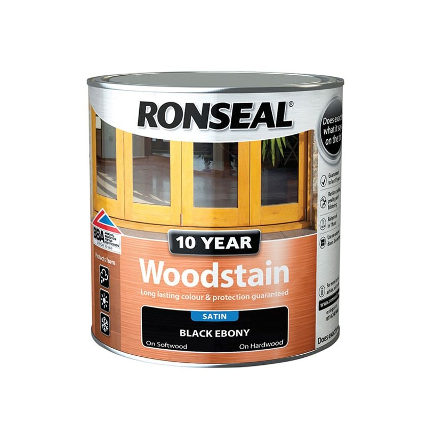 10 Year Woodstain Ebony 750ml RSL10WSEB750