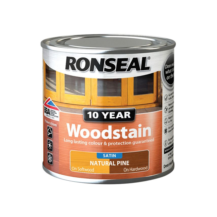 10 Year Woodstain Natural Pine 250ml RSL10WSNP250