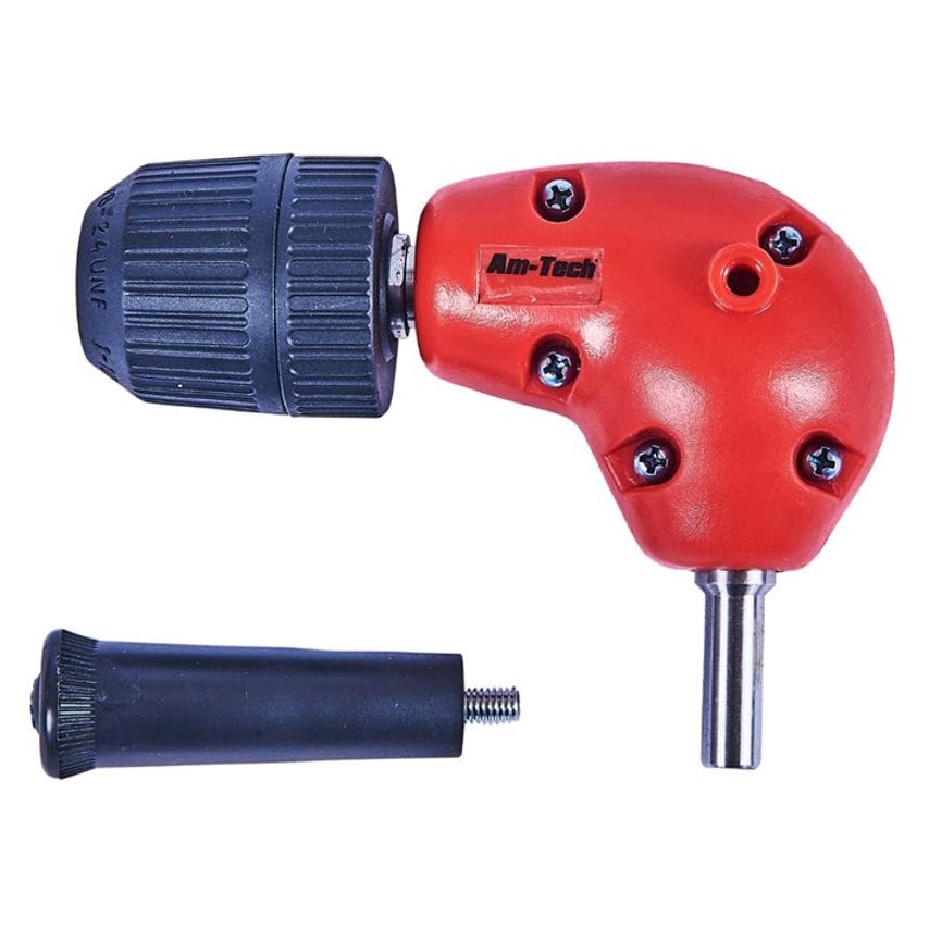 10mm (3/8") Right Angle Drill Attachment with Keyless Chuck
