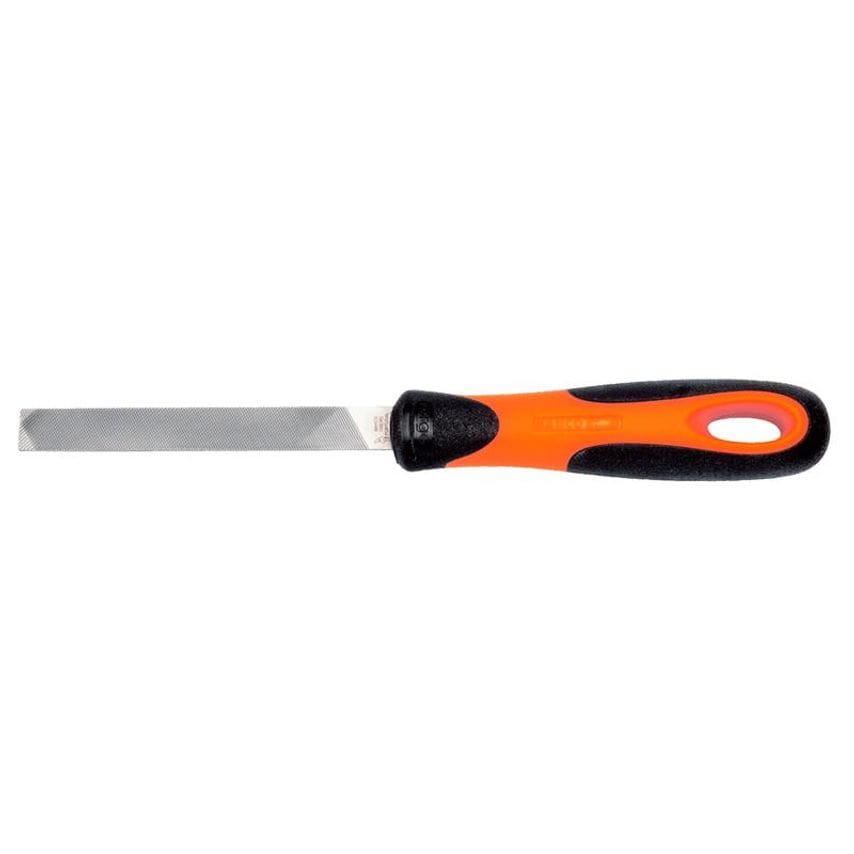 1-100-08-1-2 ERGO Handled Flat Bastard Cut File 200mm (8in) BAH10081H