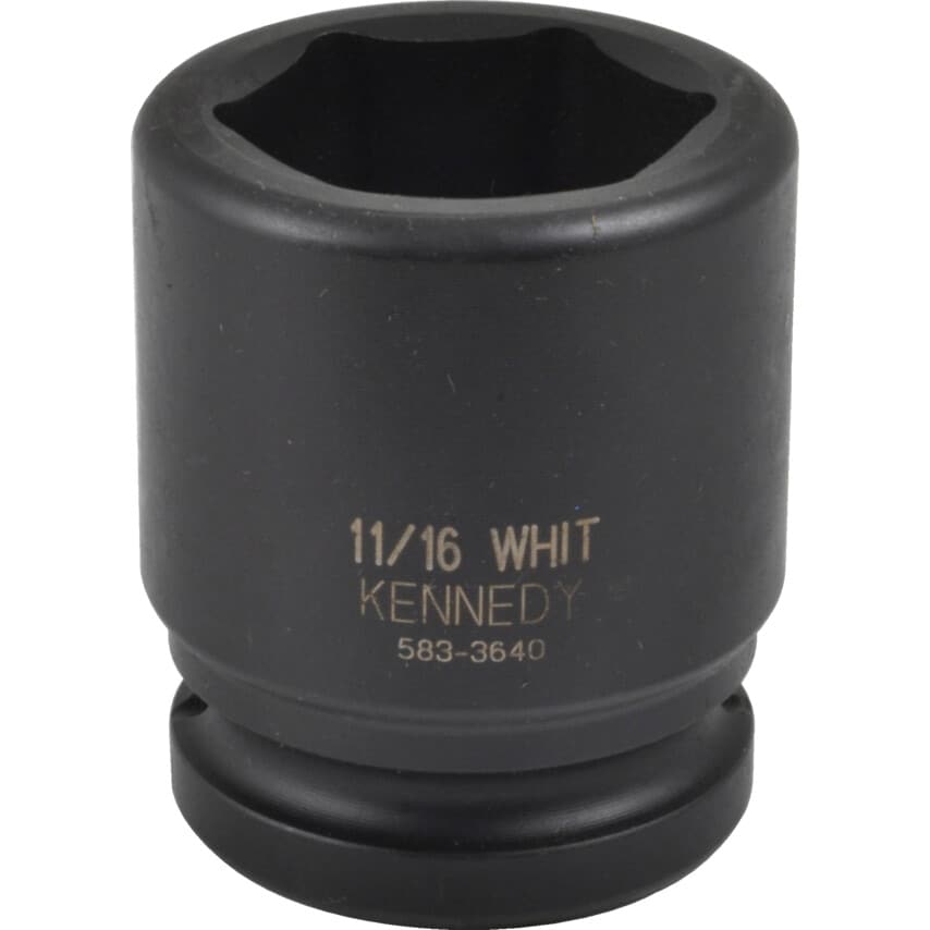 11/16" Whit Impact Socket 3/4" Square Drive
