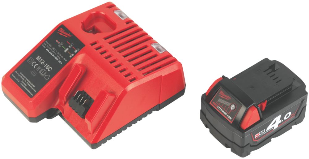 Milwaukee M18 BLCS66-401B 190mm 18V 1 x 4.0Ah Li-Ion RedLithium Brushless Cordless Circular Saw