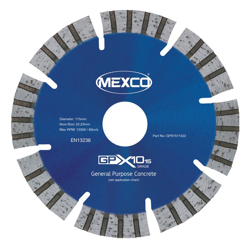 115mm GPX15 Universal Concrete Diamond Blade