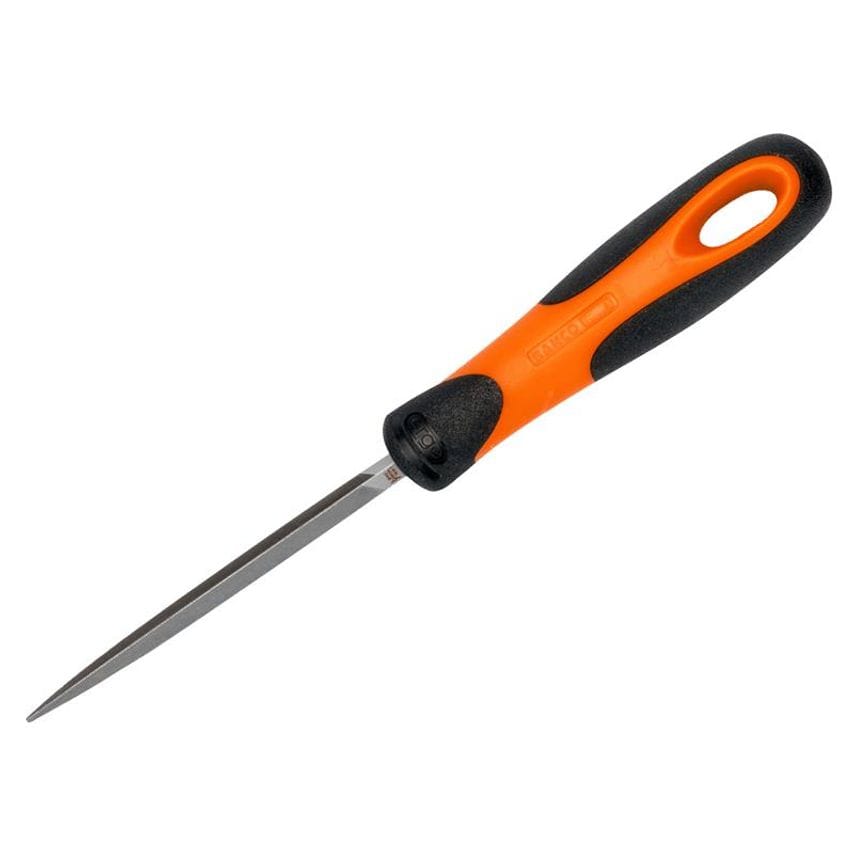 1-170-08-2-2 ERGO Handled Three-Square Second Cut File 200mm (8in) BAH17082H