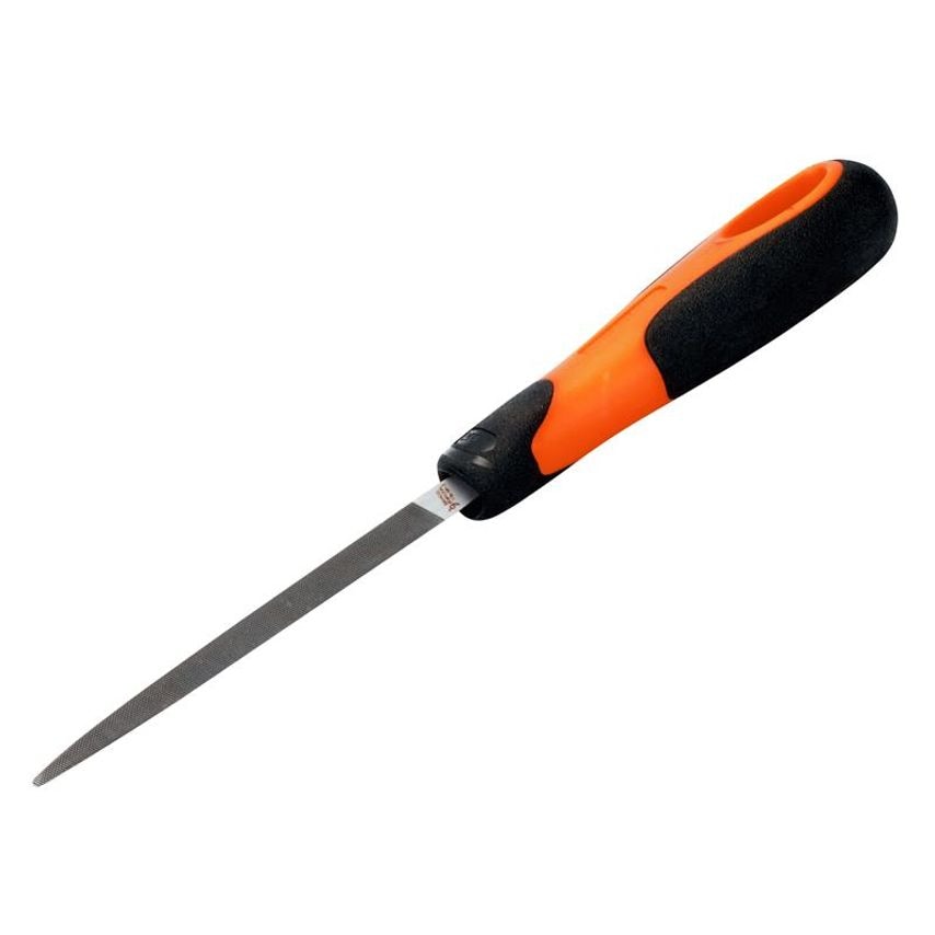 1-170-08-2-2 ERGO Handled Three-Square Second Cut File 200mm (8in) BAH17082H