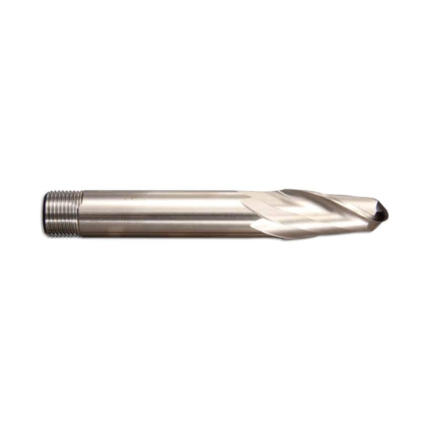 1.1/8"X1" 2 Flute HSS Screw Shank Ball Nose Long Series Slot Drill (BS 122/4)