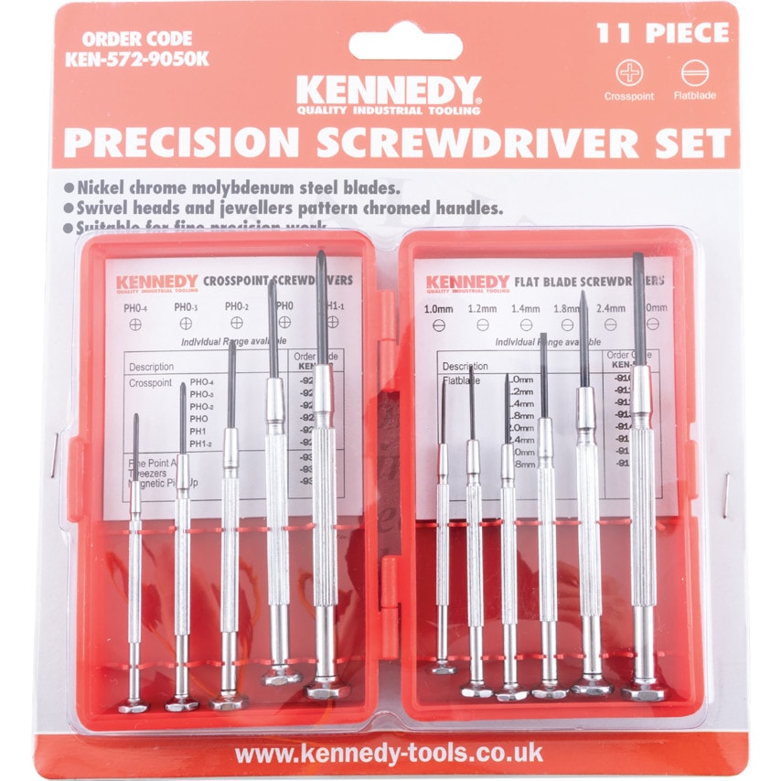 11-Piece Precision Screwdriver & Tool Set