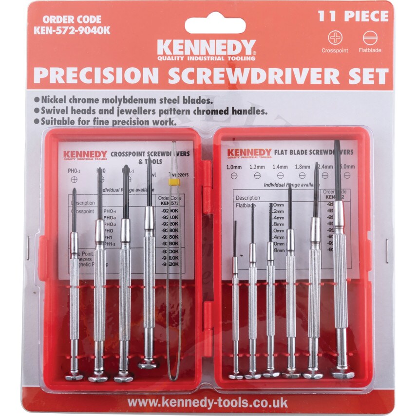 11-Piece Precision Screwdriver & Tool Set