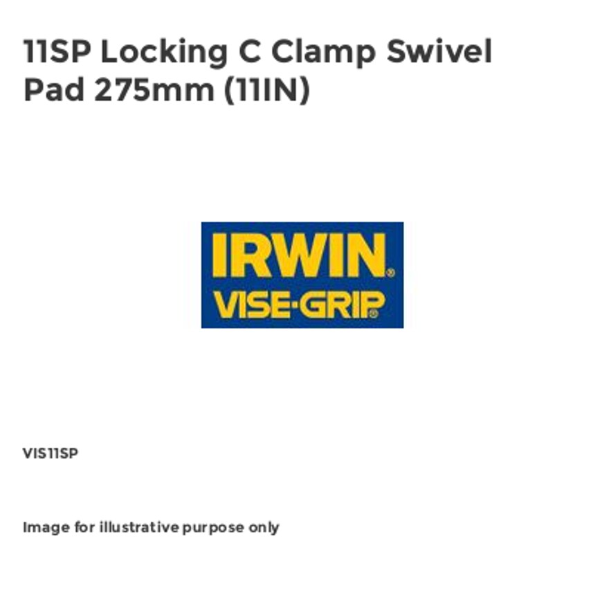 11SP Locking C Clamp Swivel Pad 275mm (11IN) VIS11SP