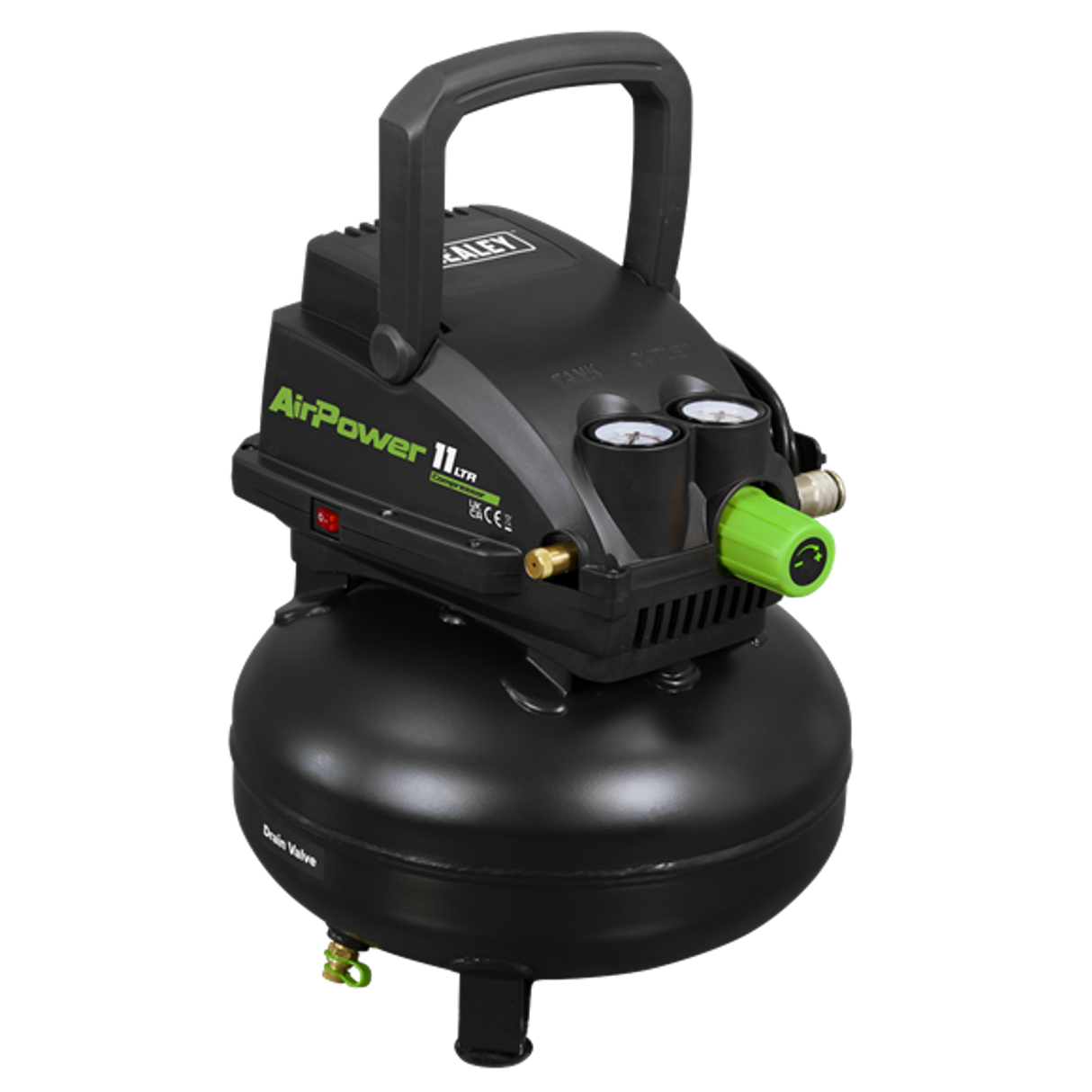 11 Liter Oil Free Direct Drive Air Compressor 0.5hp