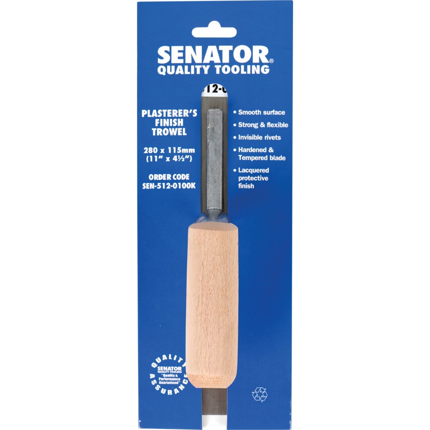 11" x 4.1/2" Plasterers Finishing Trowel