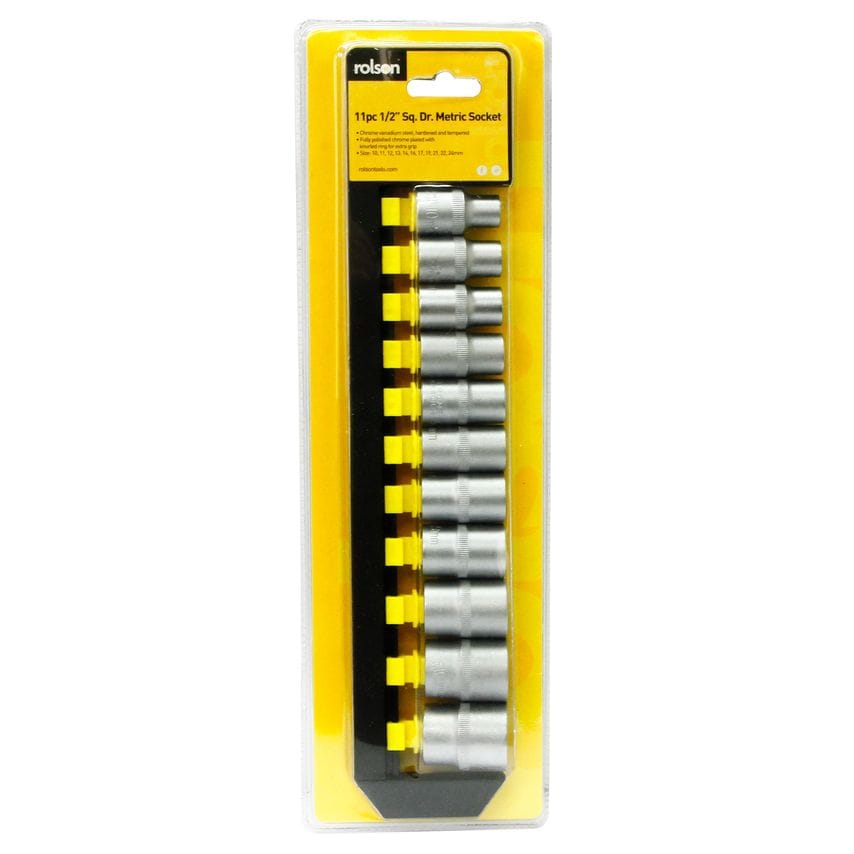11pc 1/2 Dr Shallow Socket Set