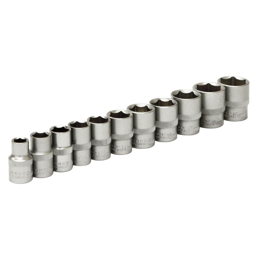11pc 3/8 Dr Shallow Socket Set