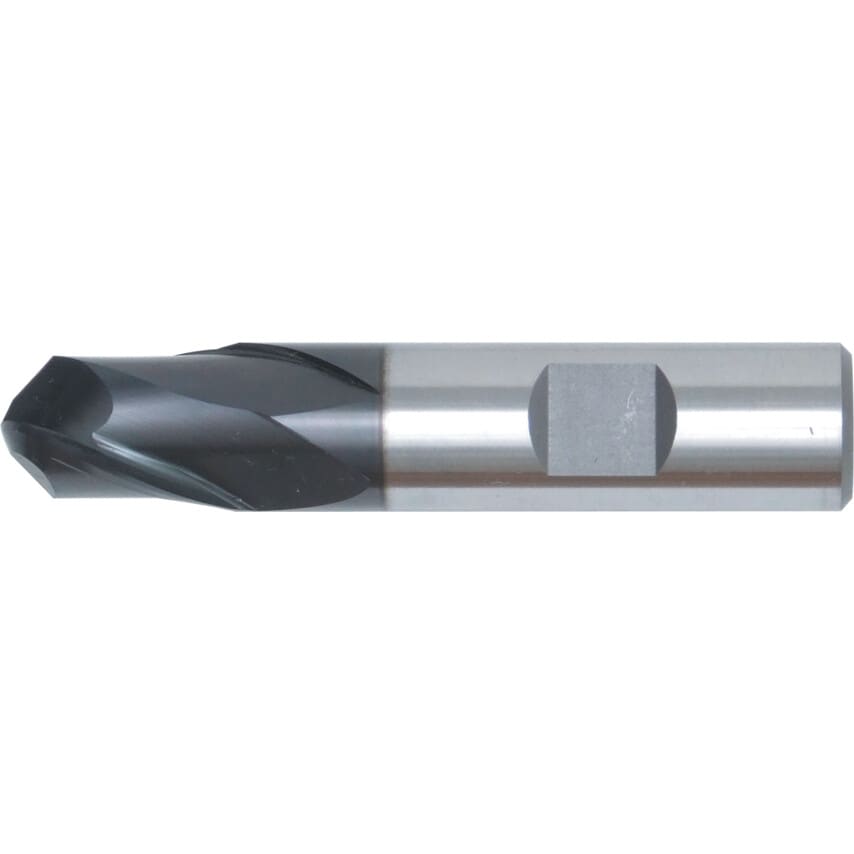 12.00MM Series 97 HSS-E PM 2 Flute Weldon Shank Standard Length Ball Nosed Slot Drills - Peak Power Coated