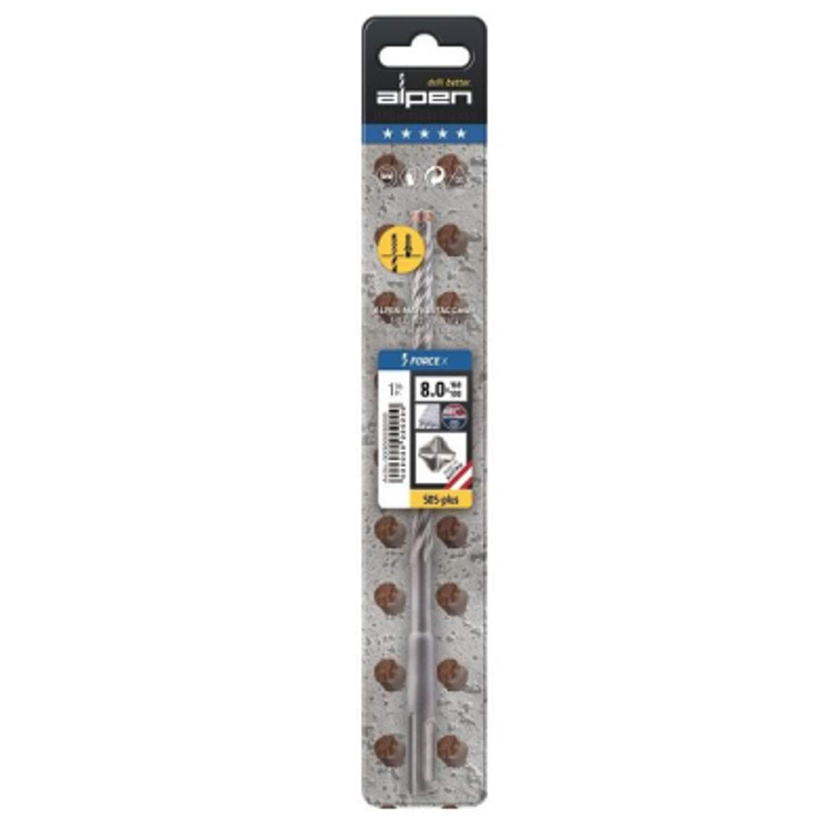 12.0mm x 260mm SDS+ Rebar Drill Force X