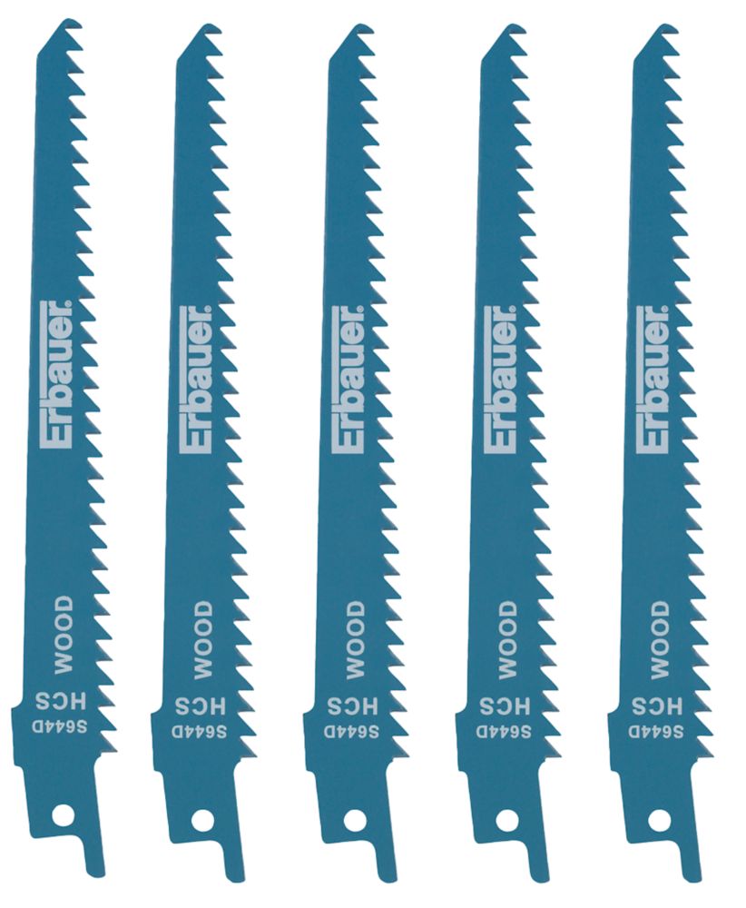 Erbauer   Multi-Material Reciprocating Saw Blades 130mm 5 Pack