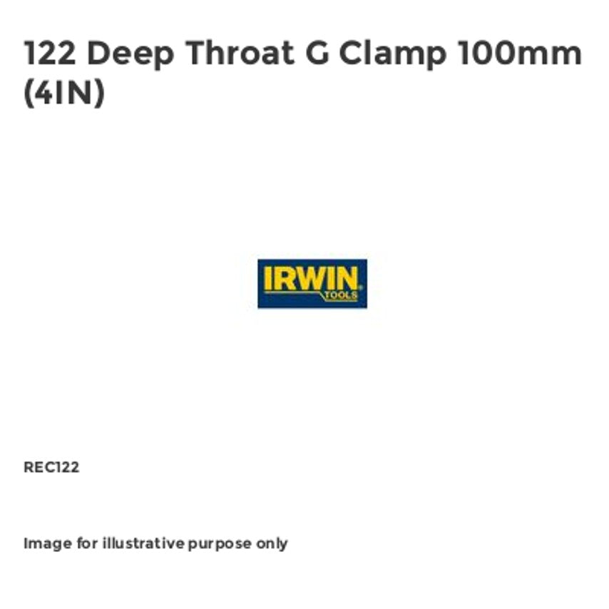 122 Deep Throat G Clamp 100mm (4IN)