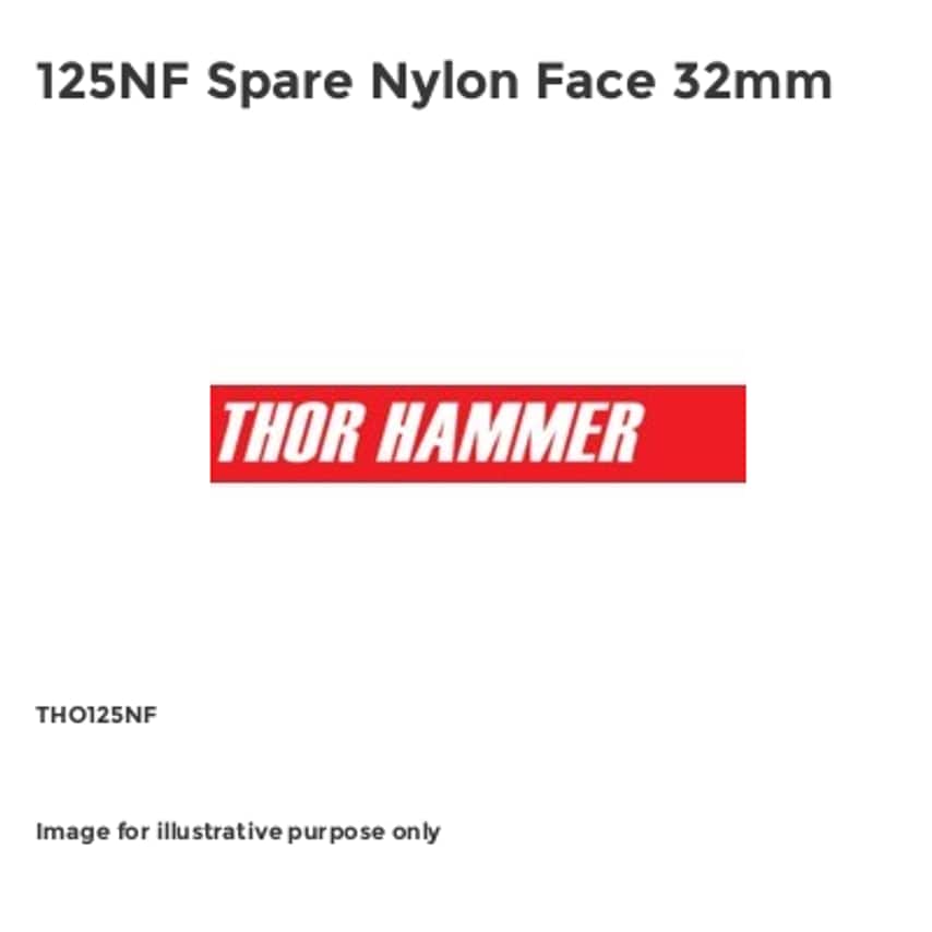 125NF Spare Nylon Face 32mm THO125NF