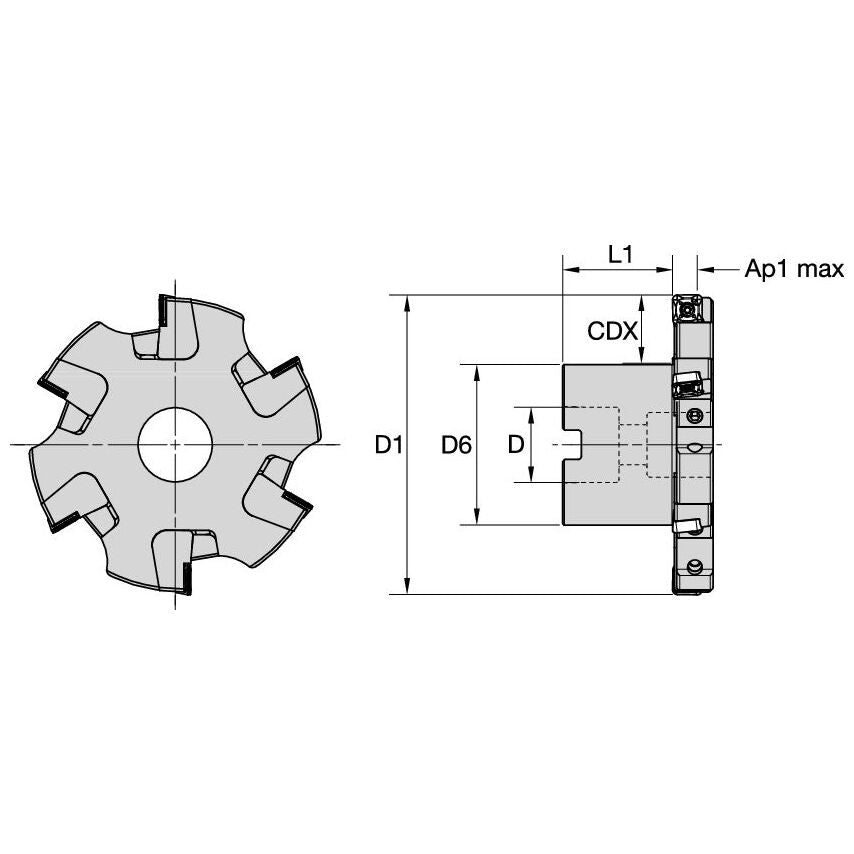 125Y08LK90SD12N20K Kssm 125MM Left Hand SD12 INSE