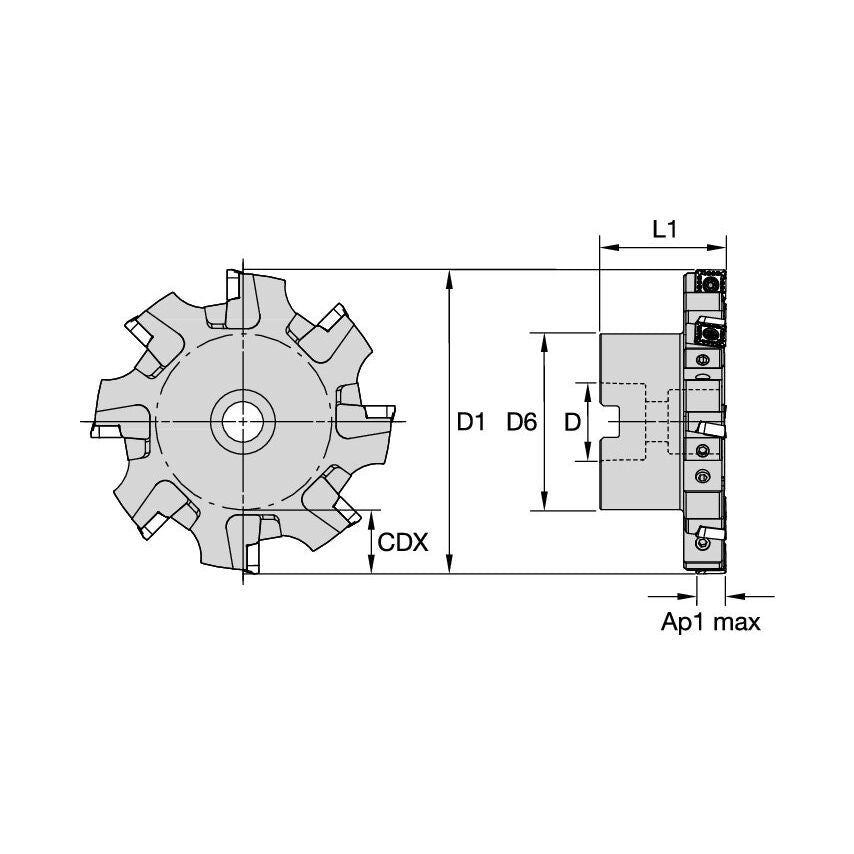 125Y08RK90SD12N20K Kssm 125MM Right Hand SD12 Ins