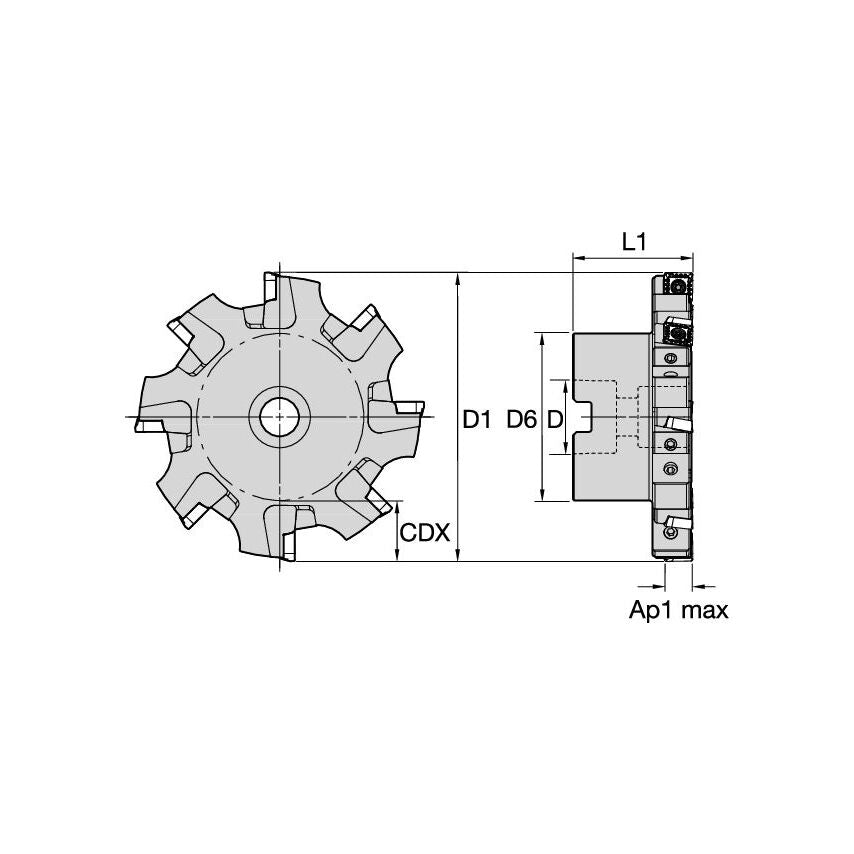 125Y08RK90SP10N14K Kssm 125MM Right Hand SP10
