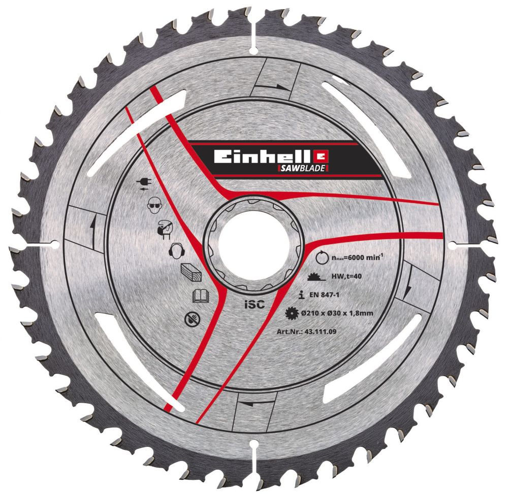 Einhell TE-SM 36/210 Li - Solo 210mm 36V Li-Ion Power X-Change  Cordless Single-Bevel Sliding Mitre Saw - Bare