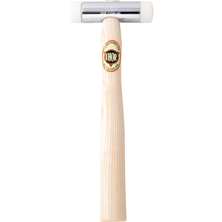 12-708N 25mm Nylon Hammer with Wood Handle