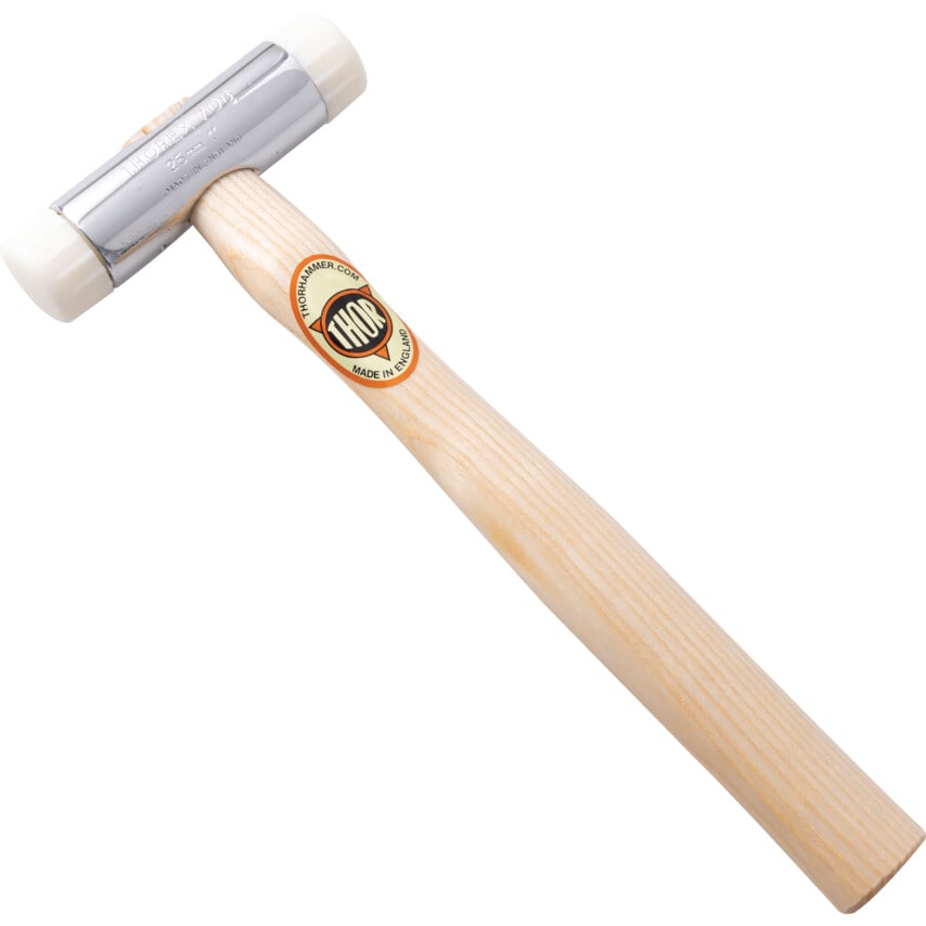 12-708N 25mm Nylon Hammer with Wood Handle