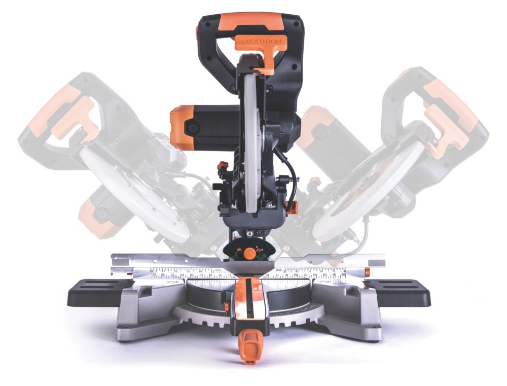 Evolution R255SMS-DB 255mm  Electric Double-Bevel Sliding Multi-Material Mitre Saw 220-240V