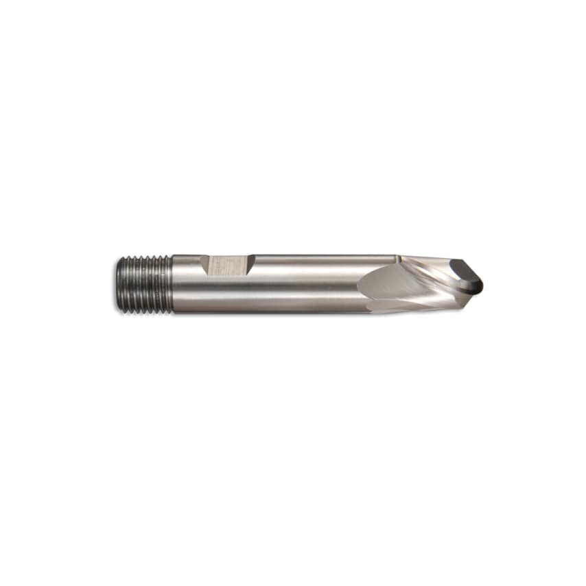 12X12 2 Flute HSCo Screw Shank Ball Nose Short Series Slot Drill (DIN 327) - Bright Finish