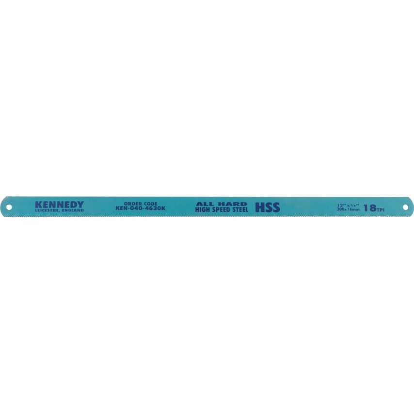 12"X5/8"X18tpi HSS All Hard Hacksaw Blades