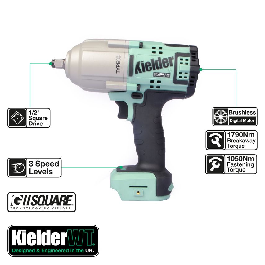 1/2" 18V Li-ion TYPE18 High Torque Impact Wrench Bare