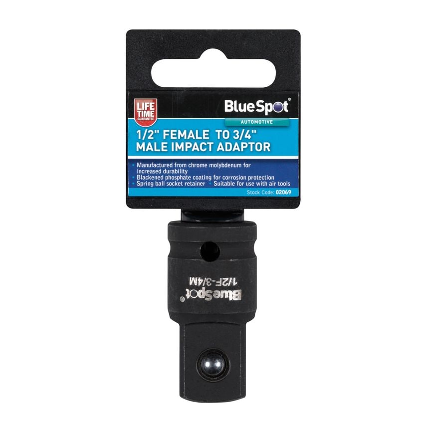 1/2" Female to 3/4" Male Impact Adaptor