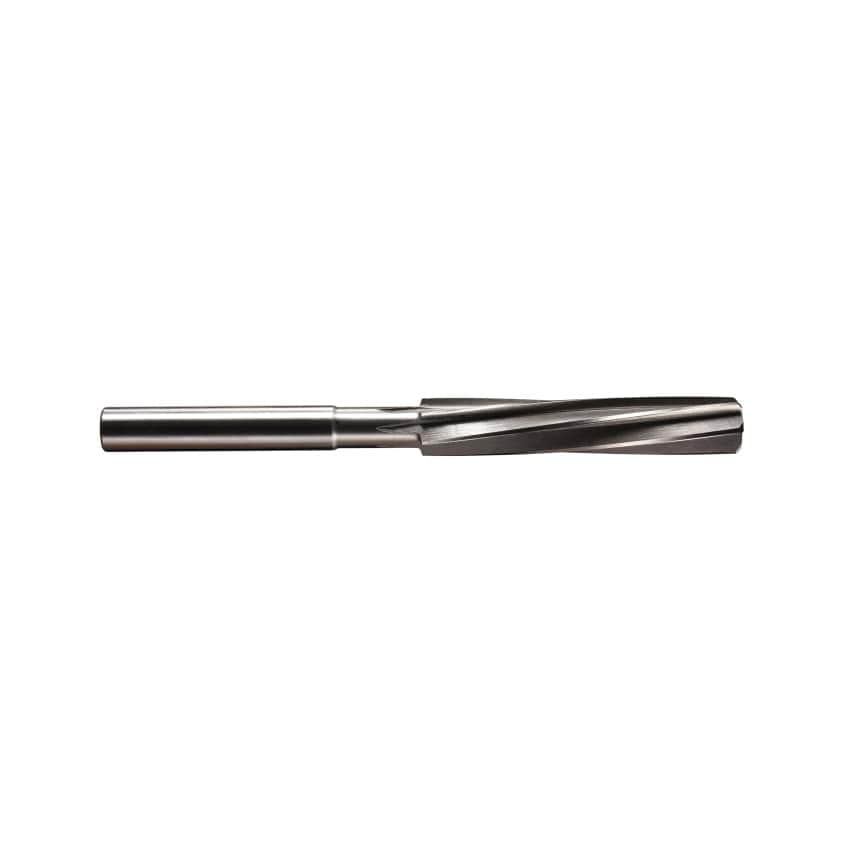 1/2" HSS BS328 Straight Shank Machine Reamer - Spiral Flute H7