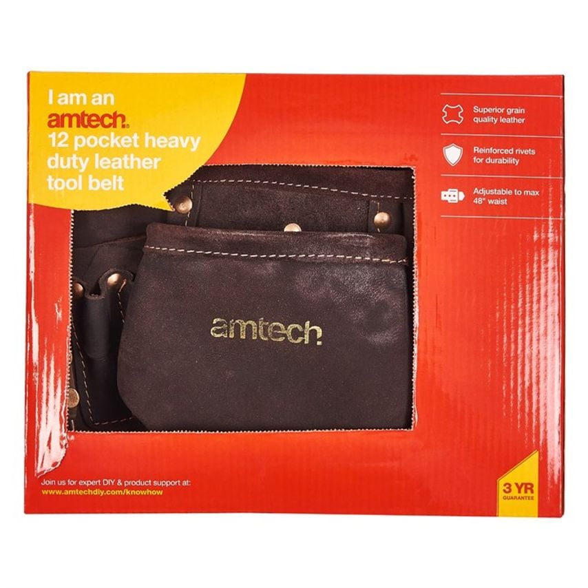 12 Pocket Heavy Duty Leather Tool Belt N1055