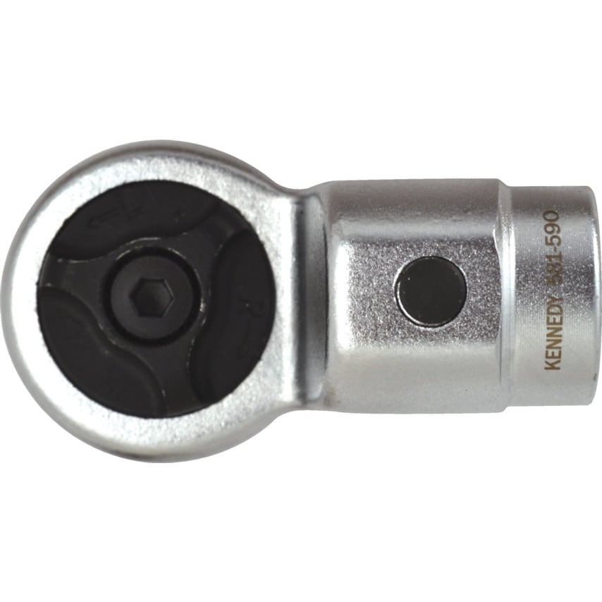 1/2" Square DR Push-through Type Head 16mm Bore