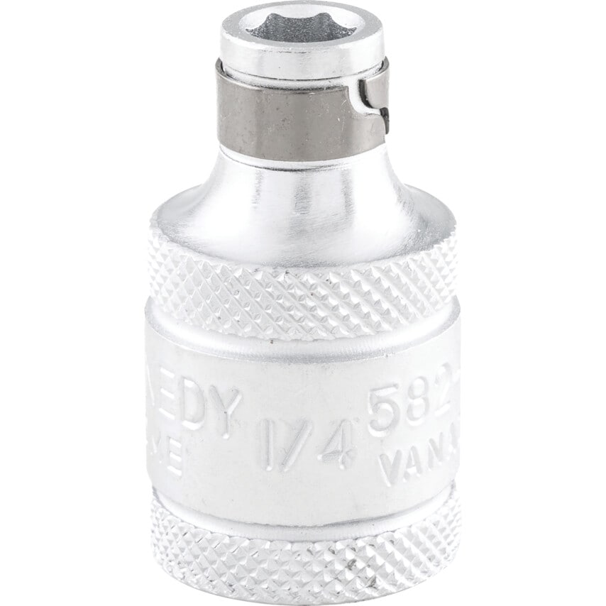 1/2" Square DR x 1/4" Hex Socket Adapter