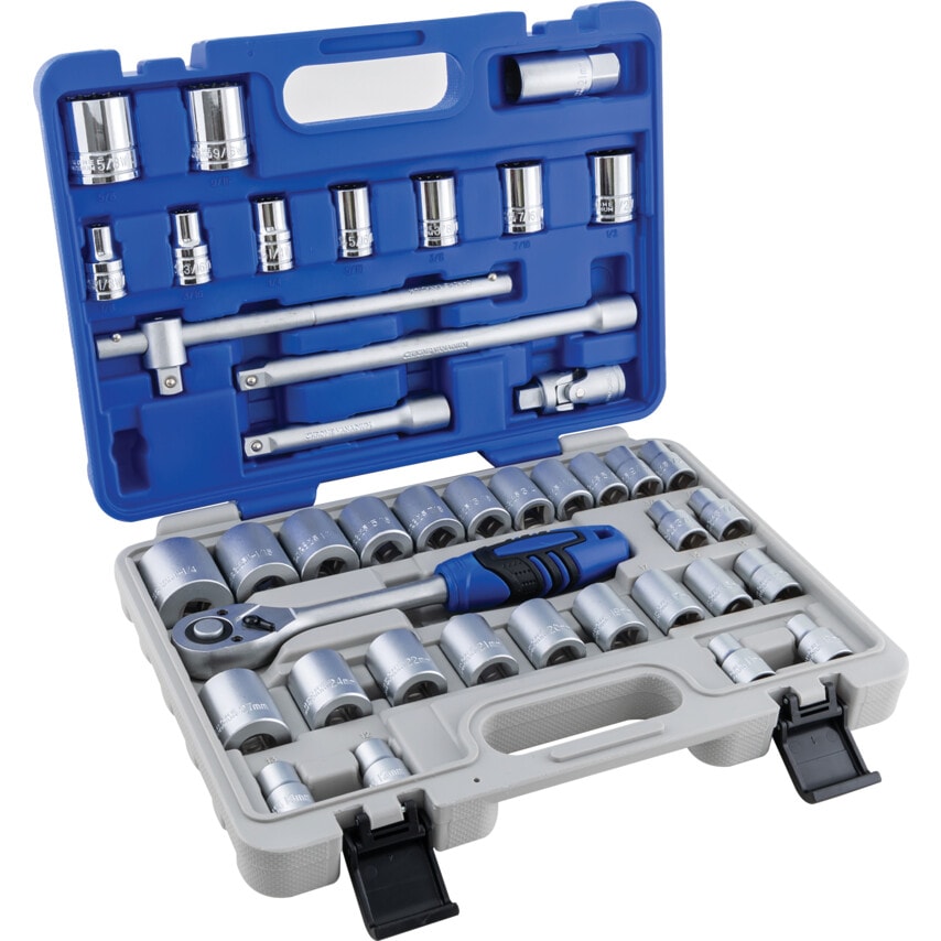 1/2" Square Drive 41 Piece Metric/Whitworth/Af Socket Set