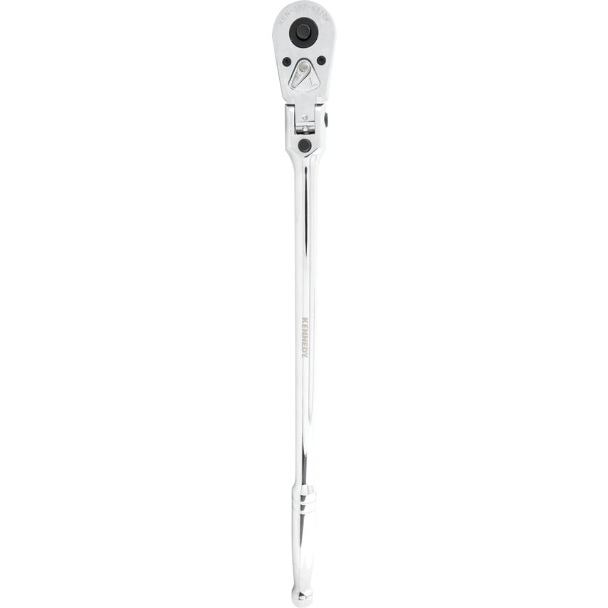 1/2" Square Drive Flex Head Ratchet - Steel Handle
