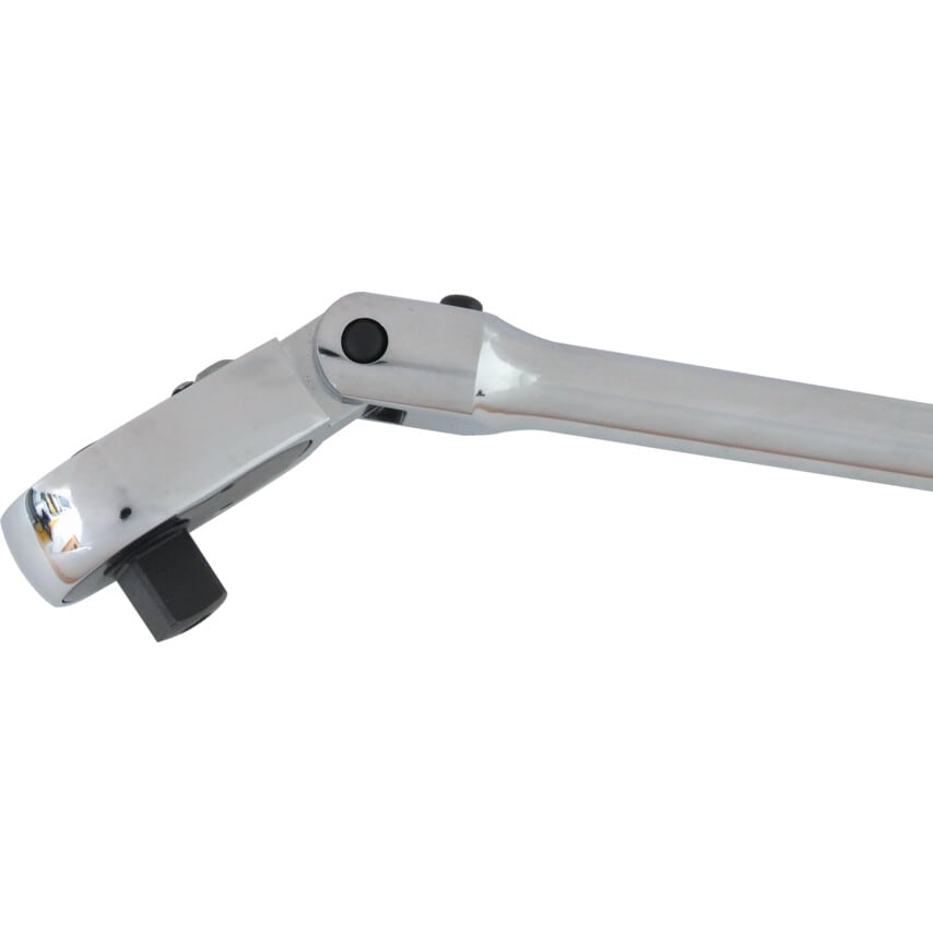 1/2" Square Drive Flex Head Ratchet - Steel Handle