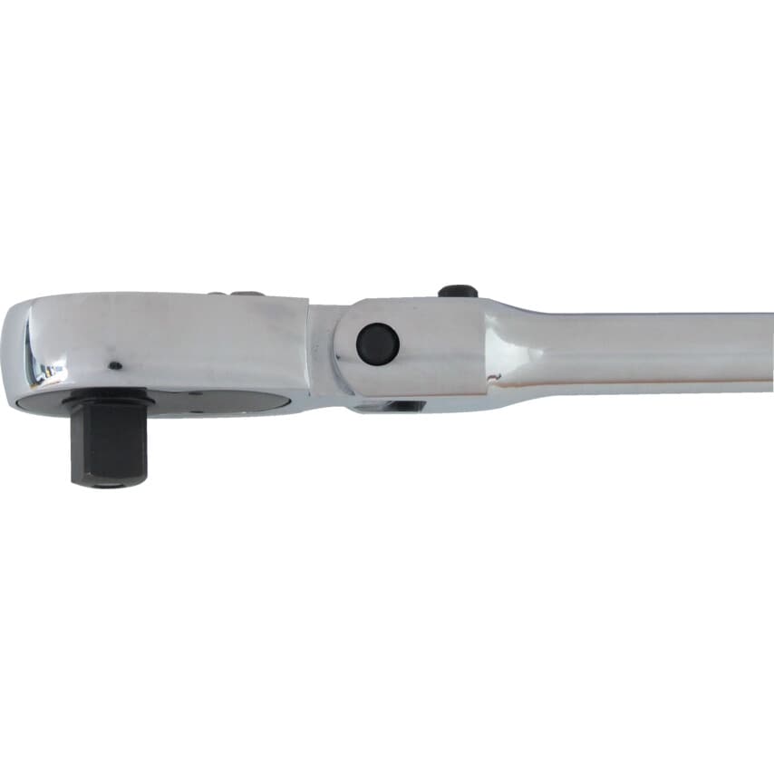 1/2" Square Drive Flex Head Ratchet - Steel Handle